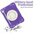 thumbnail image 4 of Elehold 3 Layers Multi-Functional Case foriPad 10th Gen 10.9" (2022) Case,with Heavy Duty Shock Resistant Rugged Protection Shoulder Strap Ring Kickstand Protective Case,Deep Purple, 4 of 11