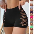 thumbnail image 2 of Umfun Women's High Waist Cutout Boyshorts Panties - Breathable Stretch Side Slit Underwear for Daily Comfort & Stylish Lounge Wear, 2 of 9