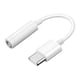 thumbnail image 4 of Adaptador de 3,5 mm a tipo C Cable auxiliar tipo C de 10 cm para teléfono blanco 4 piezas, 4 of 4