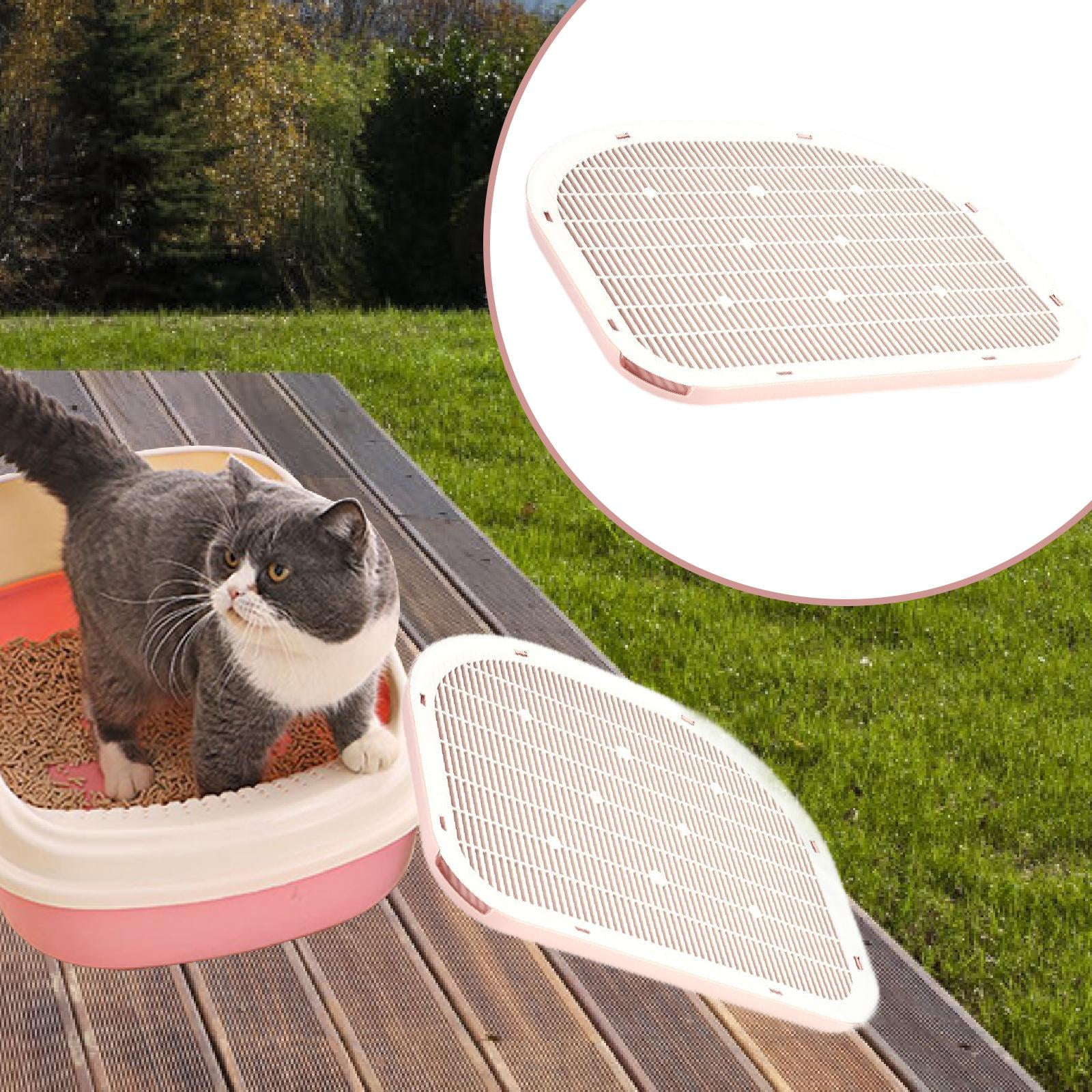 Bvdfgk Cat Litter Mat, Cat Litter Catcher Mat, Reusable Double Layer Cat Litter Control Pink