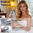 thumbnail image 5 of FEELSO Handheld Showerhead for Bathing 8 Spray Modes Stainless Steel High Pressure Shower Head, Chrome, 5 of 11