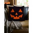 thumbnail image 2 of Awkward Styles Halloween Decorative Pillow Covers Funny Pumpkin Face Throw Cushion Case, 2 of 2