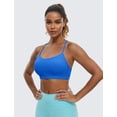 thumbnail image 2 of Sujetador deportivo CRZ YOGA Butterluxe para mujer, acolchado en la espalda en Y, azul, 2 of 4