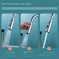 thumbnail image 2 of Rotatable Kitchen Faucet Multi-Function Scraper Universal Splash-Proof Bubble Maker Booster Extender Water Nozzle, 2 of 9