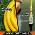 thumbnail image 4 of HONDERSON 30FT 14/3 Lighted Outdoor Extension Cord , 14 Gauge 3 Prong SJTW Heavy Duty Yellow Extension Cable with 3 Prong Grounded Plug for Safety,UL Listed, 4 of 7