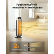Dreo Space Heater Indoor, 25 11.5ft/s Fast Portable Room Heater with Remote and Thermostat, 3 Modes, Overheating & Tip-Over Protection, Electric Heaters for Indoor Use Large Room, Bedroom, Office