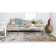 thumbnail image 4 of 6' x 9' Ivory and Pink Traditional Rectangular Area Throw Rug, 4 of 6
