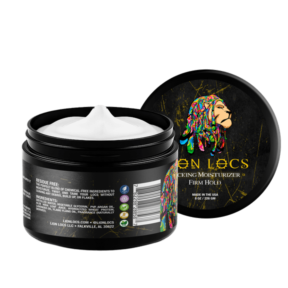 Lion Locs Vegan Loc Butter Retwist & Moisturizer Gel for Dreadlocks with Argan Oil