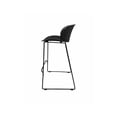 thumbnail image 3 of Pangea Home Cal 29.5" Modern Plastic Barstool in Black (Set of 2), 3 of 4