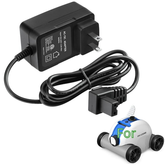 K-MAINS 12.6V 2-Prong AC/DC Adapter Compatible with Paxcess HJ1103 HJ1103J Cordless 5000 Automatic Robotic Pool Vacuum Cleaner 5000mAh Lithium Ion Battery XSG1261800 12.6VDC 1.8A Power Supply Charger