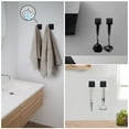 thumbnail image 3 of 6pc Stainless Steel Towel Bar Hanger Cloth Hook Paper Towel Rack Black Reusable Bag Drying Rack Wash Basin for Baby Bottles Kitchen Gadgets Kitchen Drying Racks And Shelves over Shelf, 3 of 3