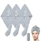 thumbnail image 1 of Paquete de 3 toallas de microfibra absorbentes y de secado rápido para el cabello, 1 of 5