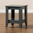 thumbnail image 2 of Bowery Hill Table d'Appoint Carrée Moderne en Bois pour Salon Gris, 2 of 6