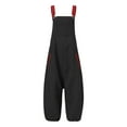 thumbnail image 4 of Dyegold Jumpsuits for Women Casual, Womens One Piece Jumpsuit Loose Baggy Button Summer Fashion Harem Trousers Overalls Sleeveless ​Square Neck ​Rompers, 4 of 5