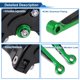 thumbnail image 4 of Palancas de freno y embrague cortas y largas para Yamaha TMAX560 2019-2020, palanca de freno ajustable de motocicleta, aleación de aluminio, mango negro con extremo verde, 4 of 6