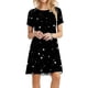 thumbnail image 2 of Vestido suelto casual de manga corta con estampado floral y estampado de girasol para mujer Pompotops  ghjkhdj10716, 2 of 8