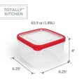 thumbnail image 5 of Totally Kitchen Square Food Containers | Microwave Safe & BPA Free | Thick, Durable & Leak Resistant | Red, Set of 10 (20 Pieces Total), 5 of 9
