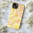 thumbnail image 6 of Cheerful Smiling Sun Phone Case with Yellow and Pink Floral Sunburst Design, Protective Artistic Cover for iPhone 16 15 14 13 12 Pro Max Mini, 6 of 6