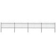 thumbnail image 5 of vidaXL Garden Fence Spear Top Steel Outdoor Panels Barrier Border Multi Sizes, 5 of 50