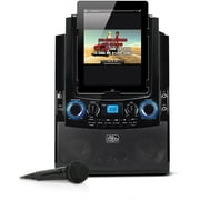 Singing Machine Bluetooth Mobile Karaoke System with Resting Tablet Cradle, Microphone, and Free Karaoke App