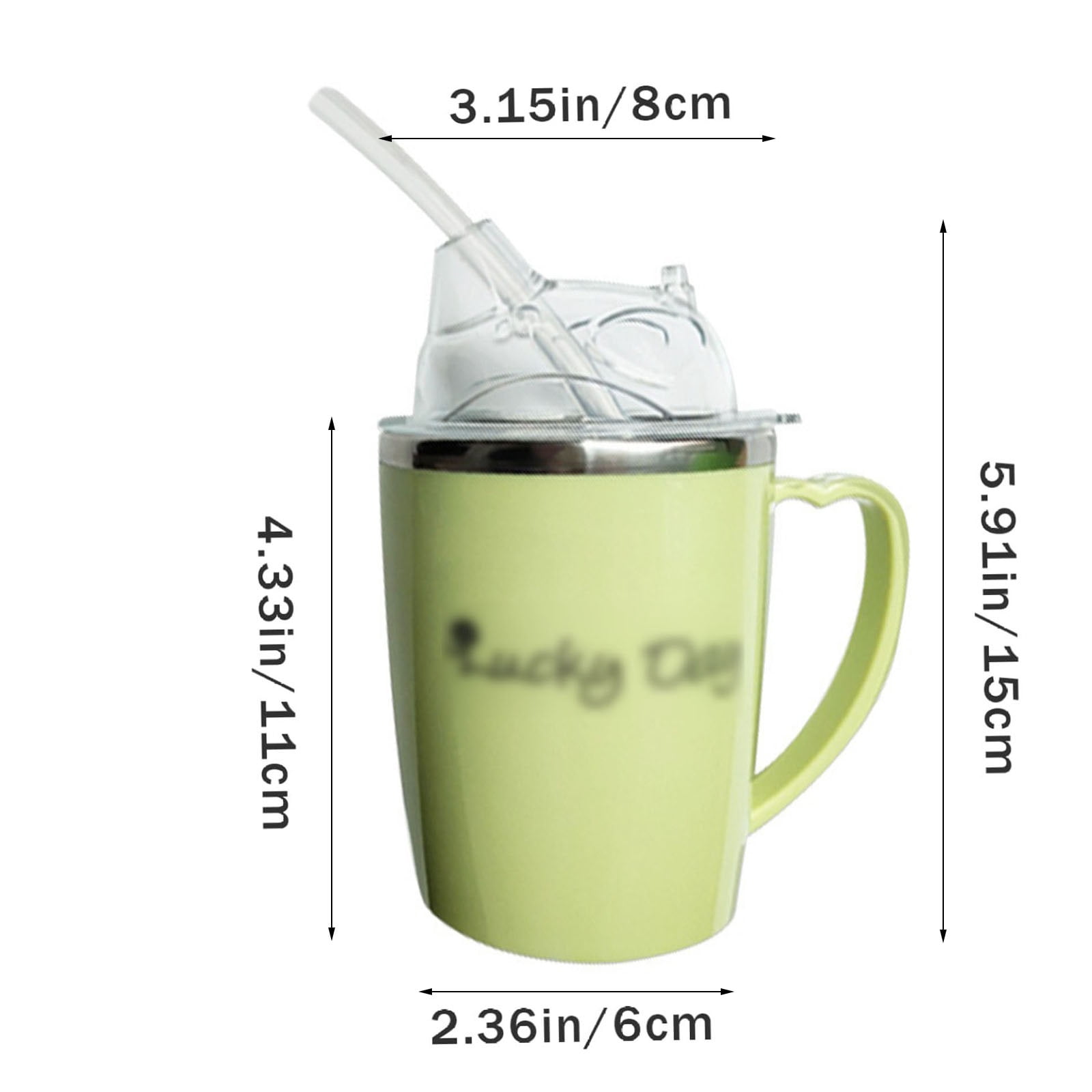 Beakers for Elderly, 350ml Spill Proof Adult Sippy Cup with Straw, 3-in-1 Stainless Steel Dysphagia Cups