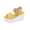 Yellow, variant on Summer Womens Sandals Versatile Peep-Toe Wedge Heel Height Increase Comfortable Sandals