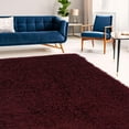 thumbnail image 3 of New Flokati 1400gr 5' x 8' Area Rug, Burgundy, 3 of 6