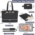 thumbnail image 4 of Diaper Bag Tote for Baby - Large Mommy Bag with Portable Changing Pad Pacifier Case, Hospital Bags Travel Baby Bag, 4 of 4