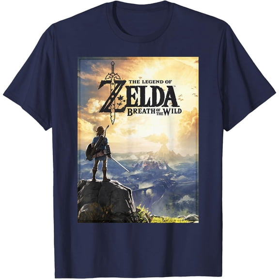 Legend Of Zelda Breath Of The Wild Link Horizon Poster DTG Print Unisex T-Shirt