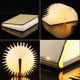thumbnail image 3 of Lámpara de madera LED para libros, idea de regalo de Navidad, lámpara de libro plegable y magnética, lámpara de papel LED recargable por USB, luz decorativa con pilas de 2000 mAh, 3 of 4