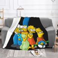 thumbnail image 3 of Manta de Los Simpsons, decoración de dormitorio, mantas de franela para sofá cama de 101 x 76 cm, 3 of 8