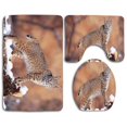 thumbnail image 1 of ABPHQTO Gato montés Juego de alfombras de baño de 3 piezas Alfombra de baño Alfombra de contorno y tapa de inodoro ABPHQTO Cont-CHAPPLE-37388, 1 of 2