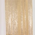 thumbnail image 3 of Efavormart 2 Pack Gold Sequin Photo Backdrop Curtains with Rod Pockets, Seamless Glitter Mesh Photo Background Drapery Panels - 8ftx2ft, 3 of 11