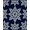 Blue, Pattern 7, variant on ODIKA 4' x 6' Machine Washable Non-Slip Area Rug, Scandinavian snowflake High Traffic Rug, Gray, 732520