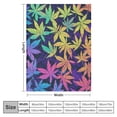 thumbnail image 4 of SHERONV Tropical Pot Leaf Blanket Colorful Leave Foliage Plant Throw Blankets Gifts for Kids Adults Lightweight Soft Fleece Cozy for Sofa Couch Bed Room Travel Birthday Decor 40x50in, 4 of 6