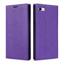 Dteck Case for iPhone SE 3rd Gen 2022/iPhone SE 2nd Gen 2022/iPhone 8/iPhone 7,Premium PU Leather TPU Bumper with Card Holder Kickstand Magnetic Adsorption Flip Wallet Case 4.7 Inch,Purple
