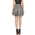 thumbnail image 2 of SWSMCLT Women's Fish Scale Outfits Billowy Skirt Above Knee Bunched Elastic Band Halloween Comfy Cool Casual Mermaid Silver 16, 2 of 3