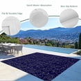 thumbnail image 3 of Navy Blue Floral Outdoor Rug 3x5 Ft - Reversible Patio Rug Outdoor Camping Rugs, Vintage Farmhouse Abstract Flowers Washable Indoor Outdoor Area Rugs, Non-Slip Outdoor Carpet Runner for Deck/Porch, 3 of 8