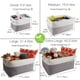 thumbnail image 2 of Juego de 3 cestas de almacenamiento pequeñas, cajas de almacenamiento de tela con asa para estantes, armarios, juguetes plegables, gris y blanco, 2 of 8