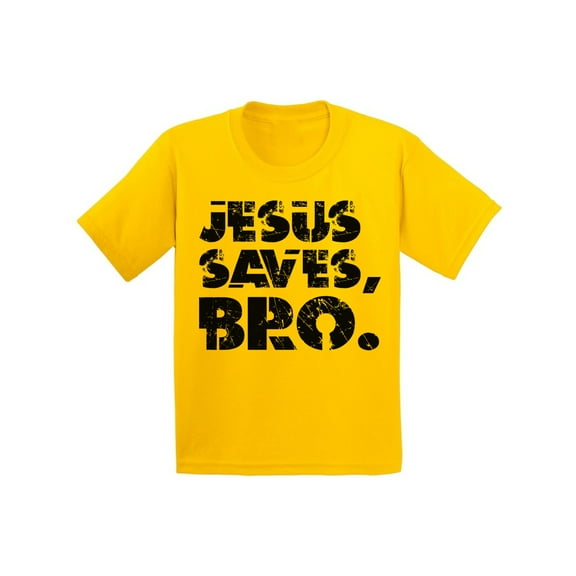 Awkward Styles Jesus Saves Bro Youth Shirt Christian T Shirt for Boys Black Shirts for Girls Jesus T-Shirt for Children B Day Gifts Jesus Clothing for Children Jesus Saves Bro T-Shirt for Kids