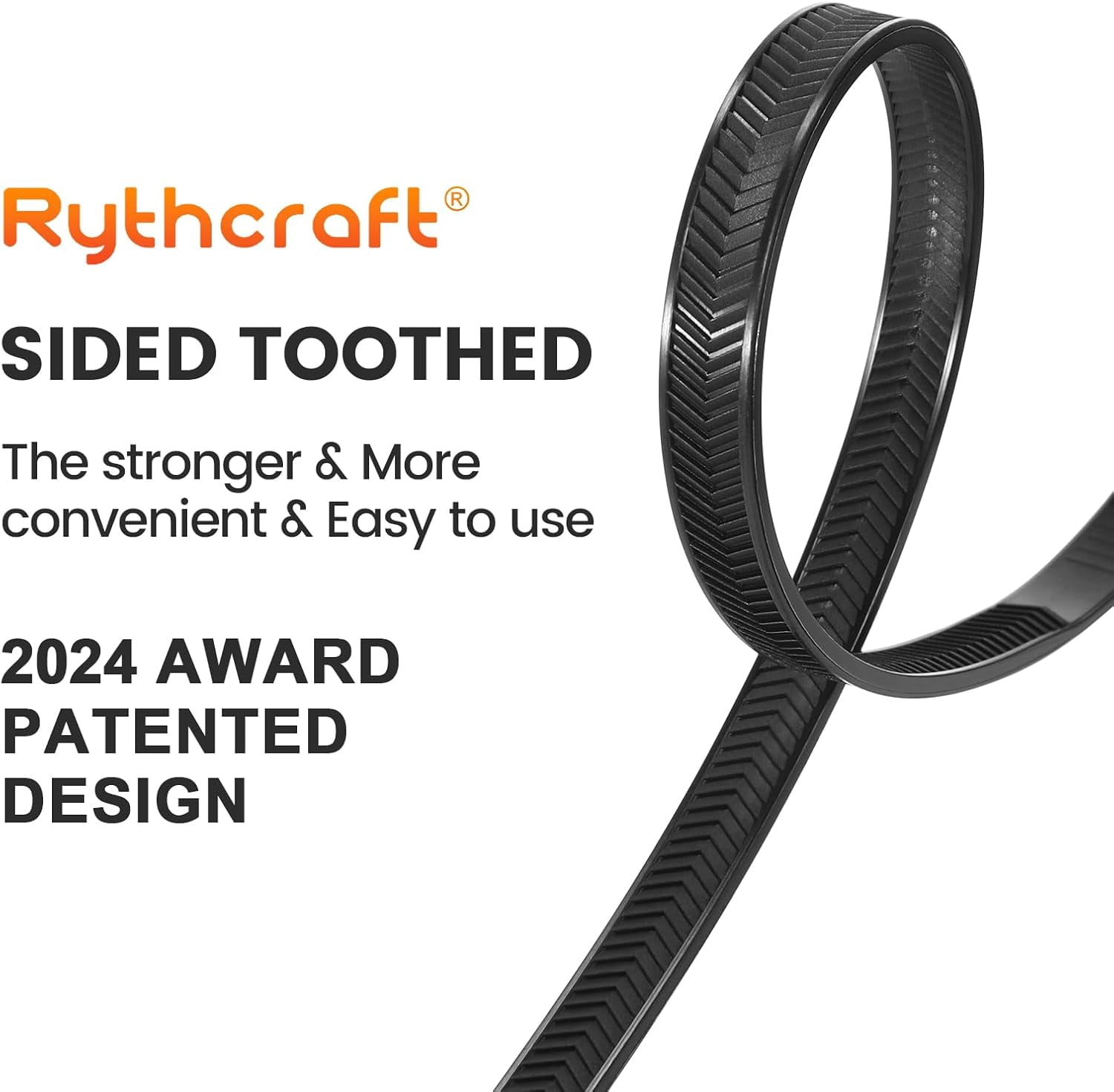 Zip Ties Heavy Duty 12 inch，V-Shaped Toothed Double Sided With 200 LBS Tensile Strength Cable ，Extra Large Wire Adjustable Nylon Tie Wraps for Indoor Outdoor Patented Design（80 Pack Black）