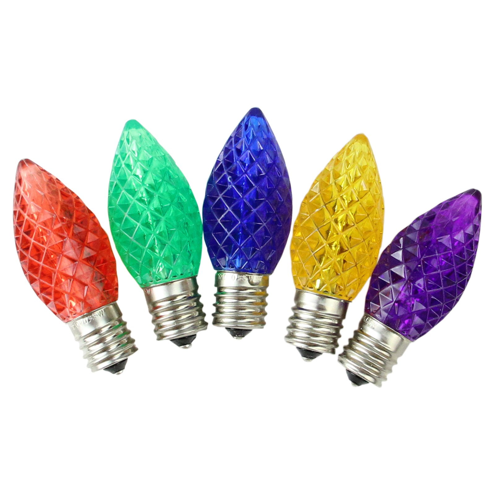 Northlight 25 ct. Faceted LED C9 Christmas Replacement Bulbs