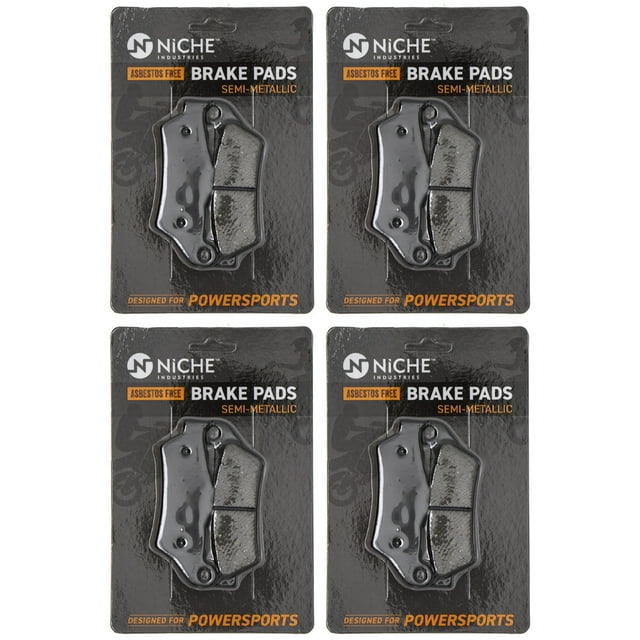 Niche Brake Pad Set for Ducati Multistrada 1200 Semi-Metallic Motorcycle 4 Pack 519-KPA2373D