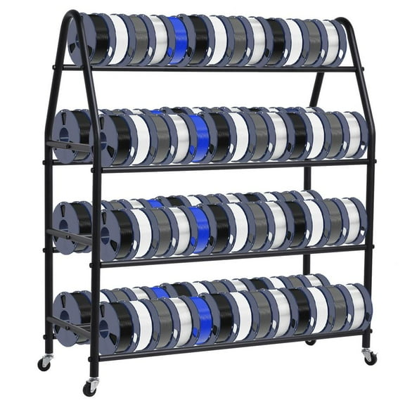 Gonipol 3D Printer Filament Storage Rack Spool Holder Stand with Wheels Heavy Duty Metal Shelf 3D Printing Accessories for Filament Storage reliable