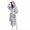plaid, variant on Aezemi Women Winter Hoodie Long Robes Plaid Fashion Thick Fleece Quick Dry Shower Bathrobe with Pockets Long Sleeve Tie Front Mid-Length Home Sleepwear Pajamas