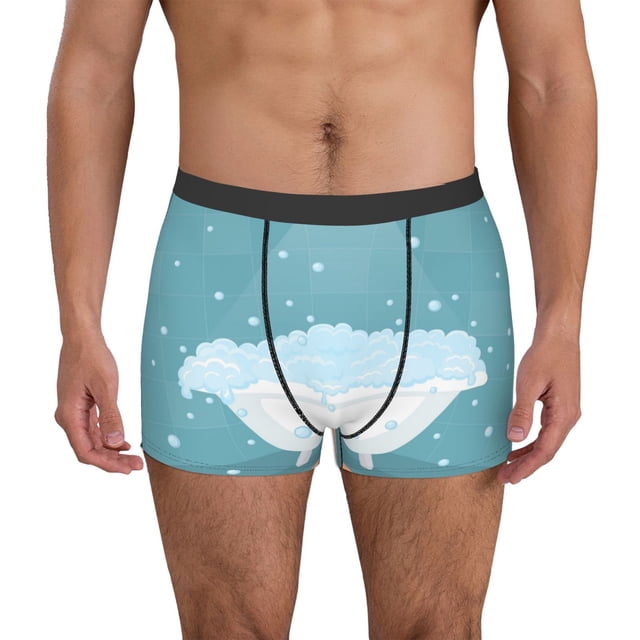 Fotbe Bathtub with Soap Bubbles Calzoncillos Tipo Boxer con Bolsa de Soporte Total para Hombre, X-Temp Fresco, Transpirable y de Secado Rápido-Medium
