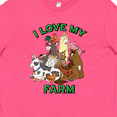thumbnail image 4 of Inktastic I Love My Farm with Happy Farm Animals Youth T-Shirt, 4 of 5