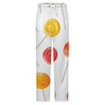 thumbnail image 5 of Sweets And Rainbow Lollipops Pattern Winter Female Pants Flannel High Waist Women Pants Lady Warm Straight Leg Plush Trousers, 5 of 7