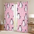 thumbnail image 2 of Manfei Kawaii Penguin Blackout Curtains Set of 2 (52x84 Each) for Preppy Kids Children,Merry Christmas Window Curtains,Happy Winter Xmas Curtains and Drapes,Ultra Soft Home Decor, 2 of 6