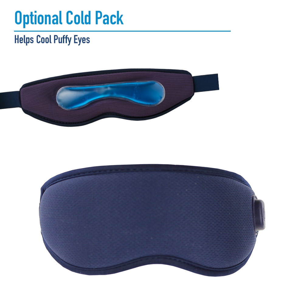 Miracle Dry Eye Relief Mask, Heat + Massage, for Tired, Strained Eyes, Cordless and Rechargeable